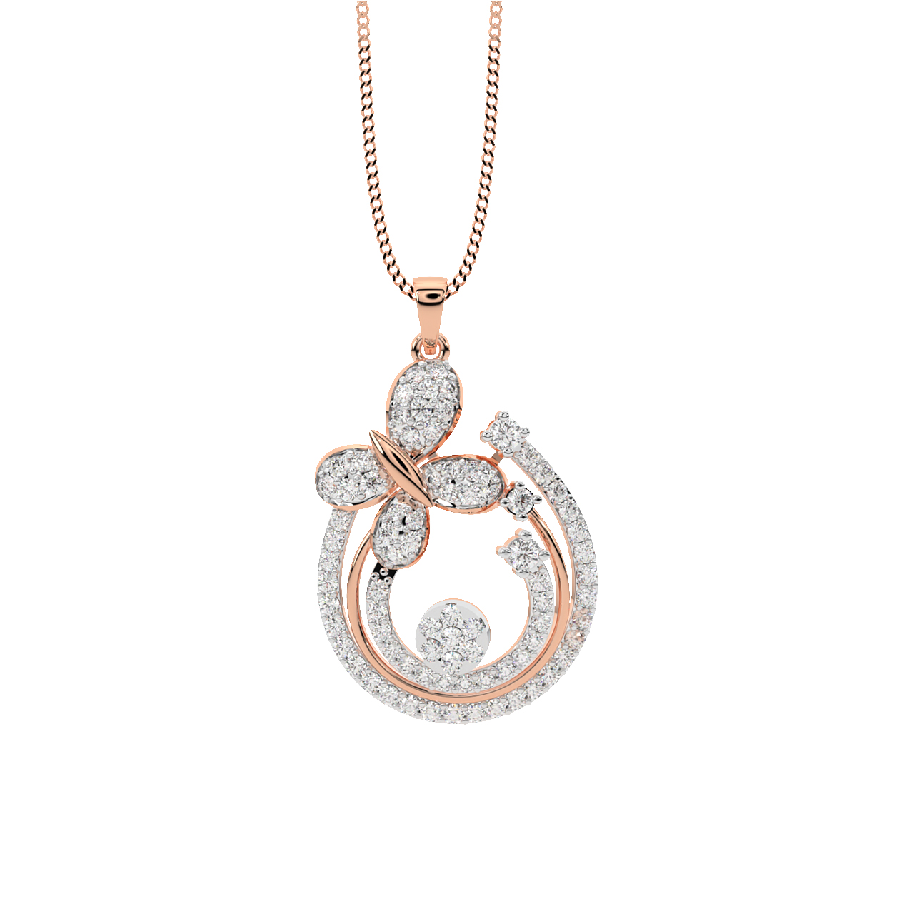 Helena Round Diamond Office Wear Pendant